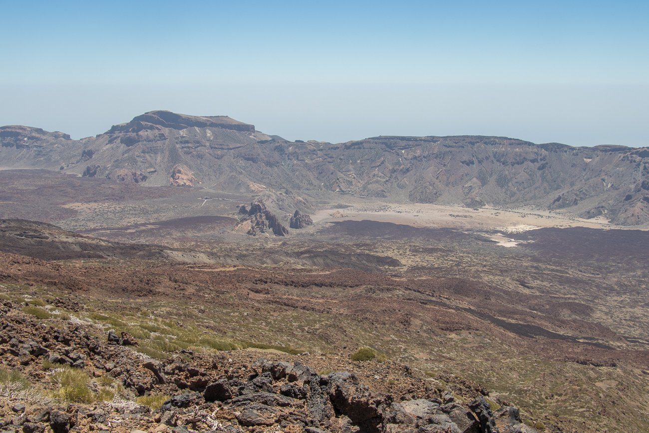 Die Roques de la Garcia von oben gesehen ...