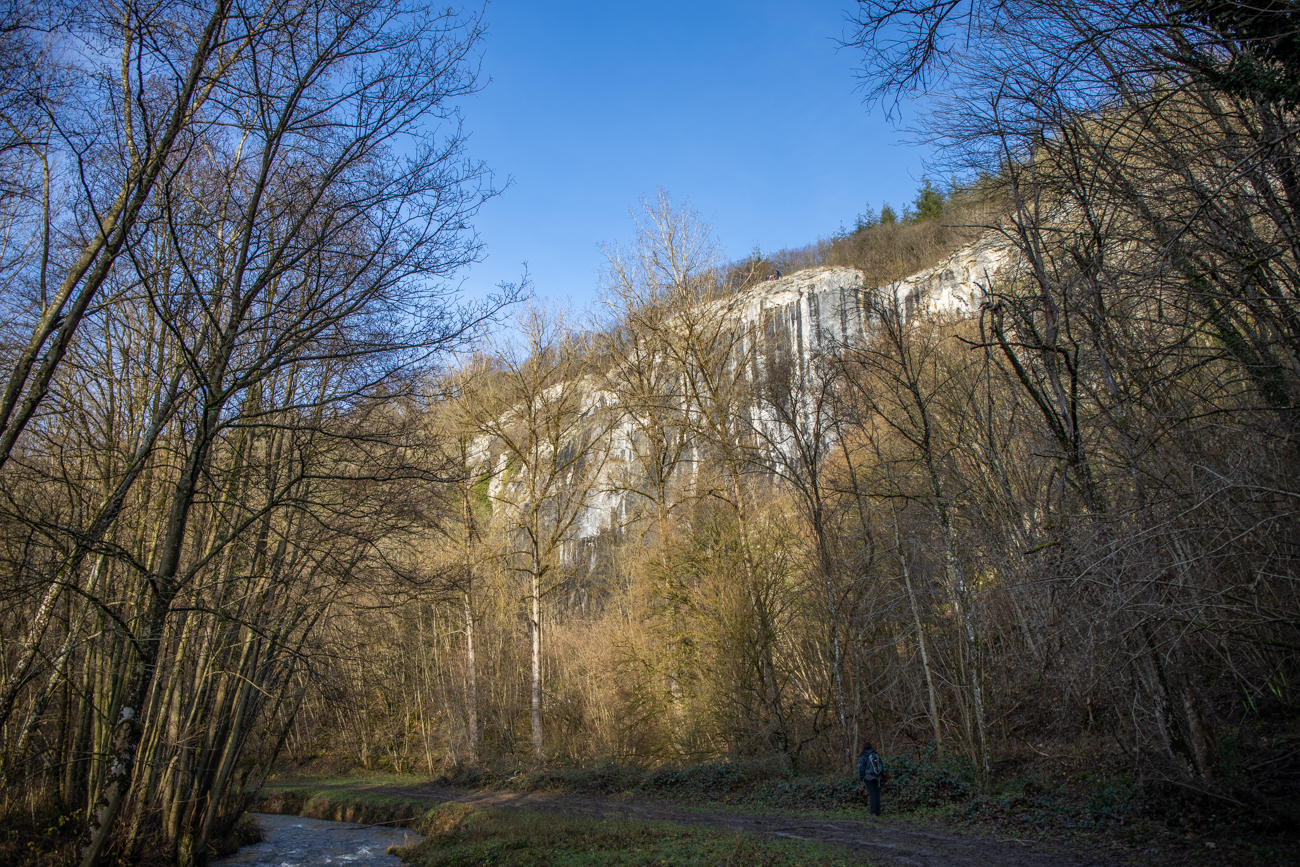 Hoffentlich müssen wir da nicht hinauf steigen ;-)