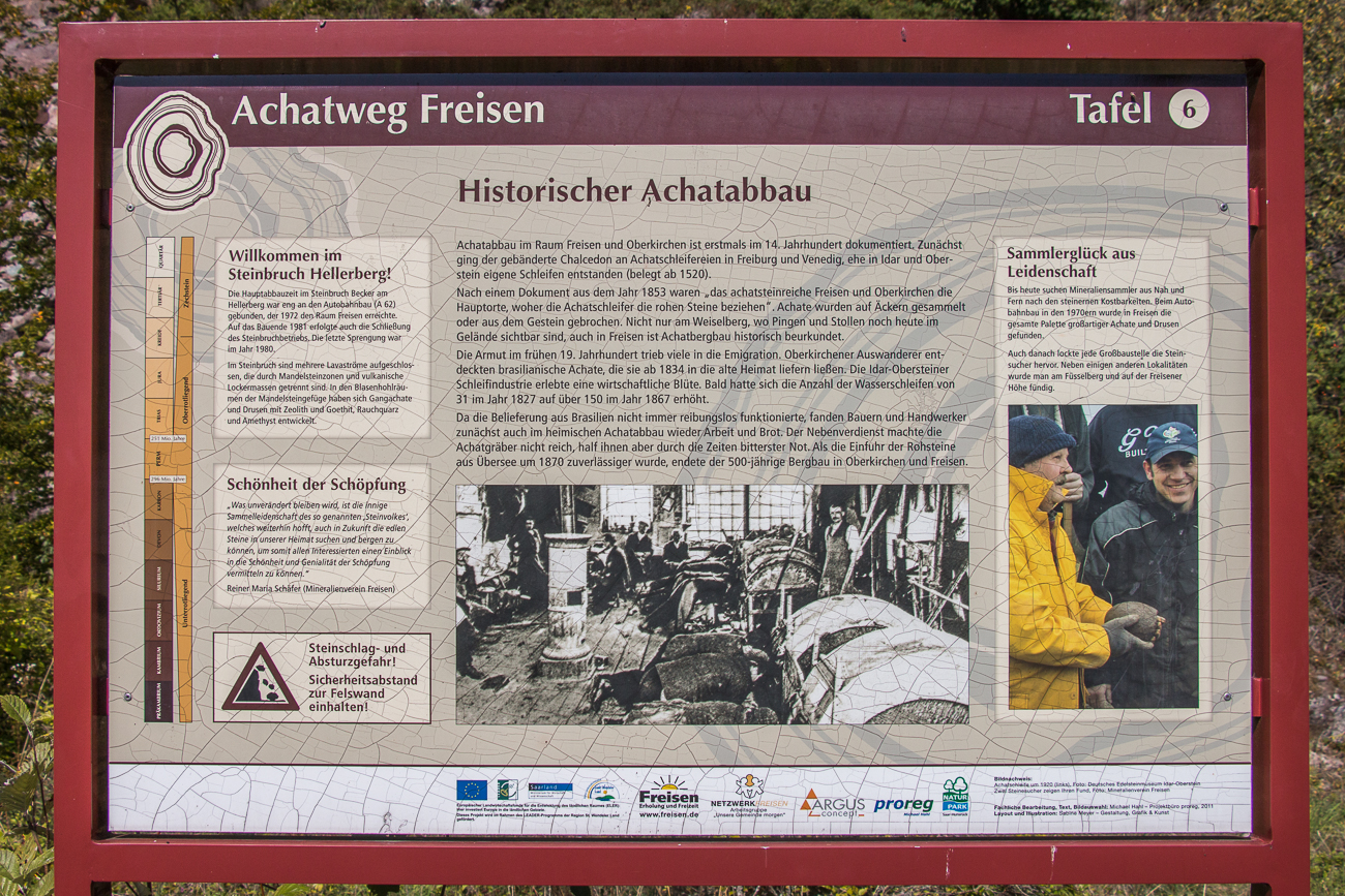 Infos zum historischen Achatabbau