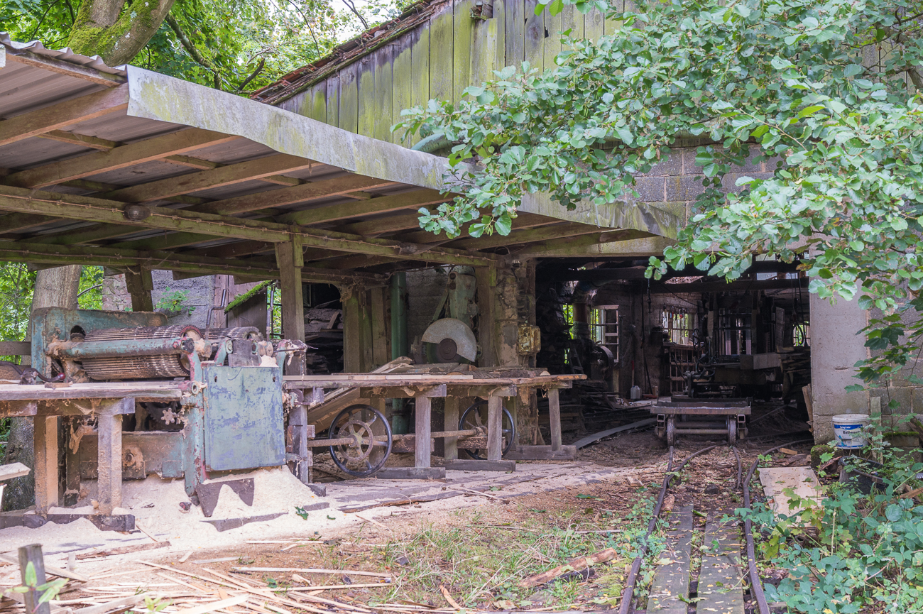 Alte S&auml;gem&uuml;hle am Beginn des Wanderweges