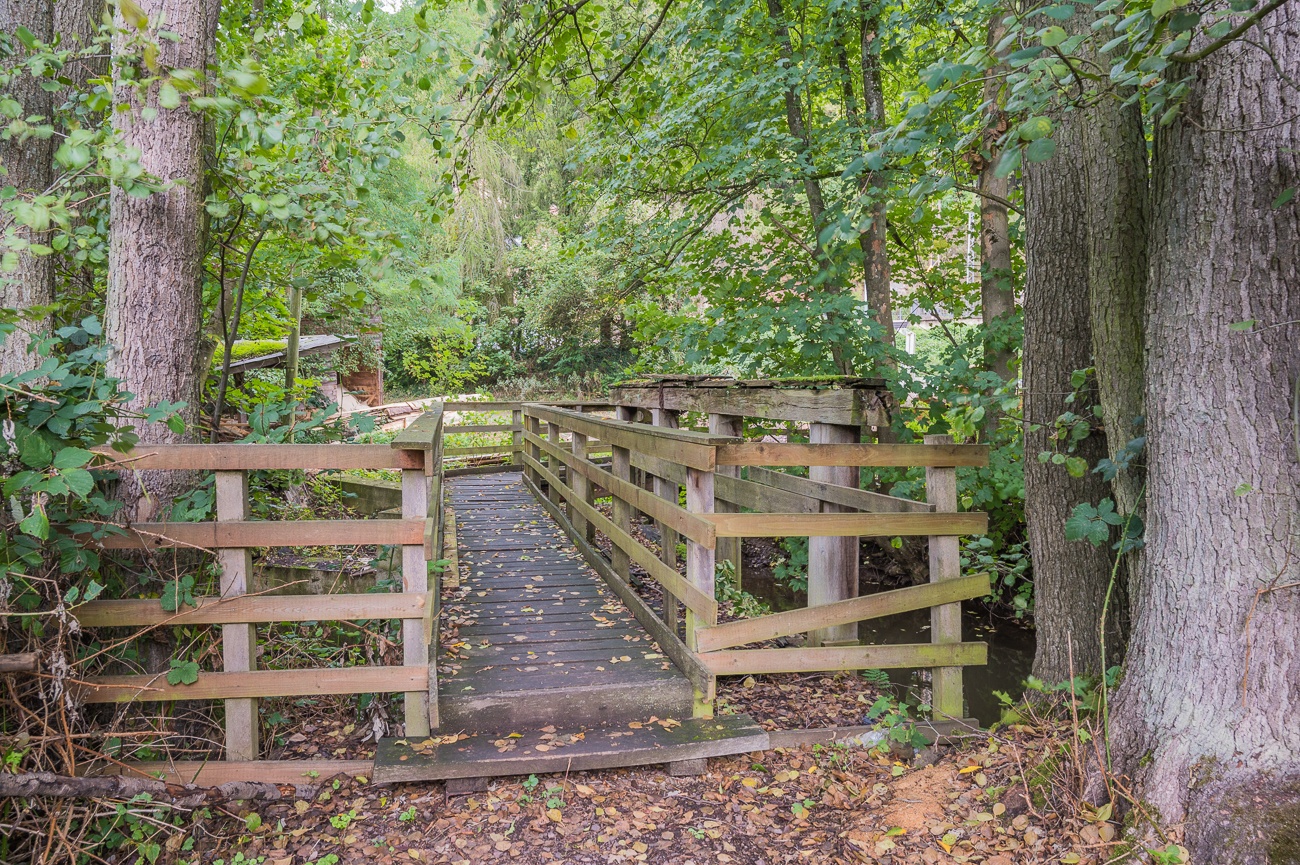 Br&uuml;cke &uuml;ber dem Wehr vor der S&auml;gem&uuml;hle