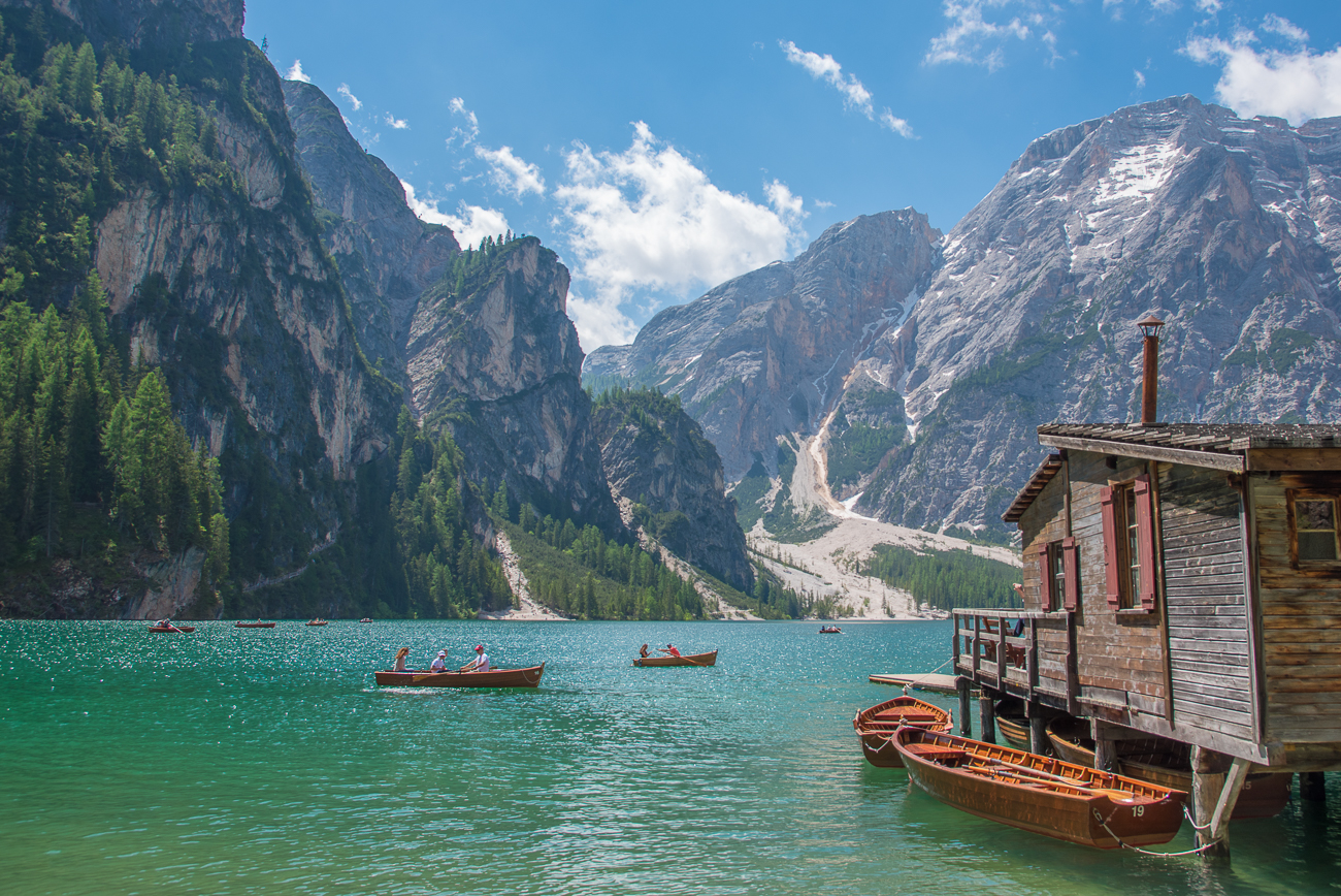 Hütte des Bootsverleihs