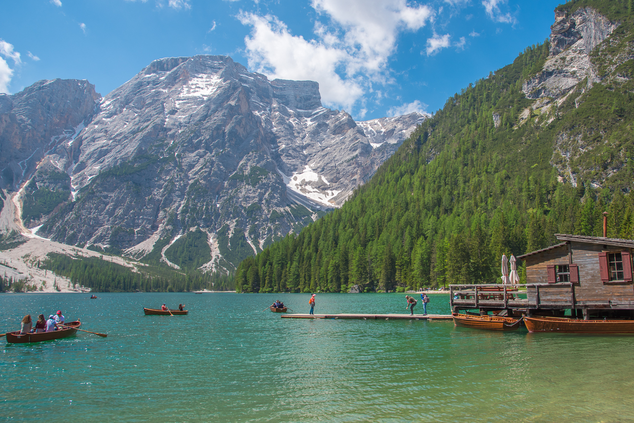 Hütte des Bootsverleihs