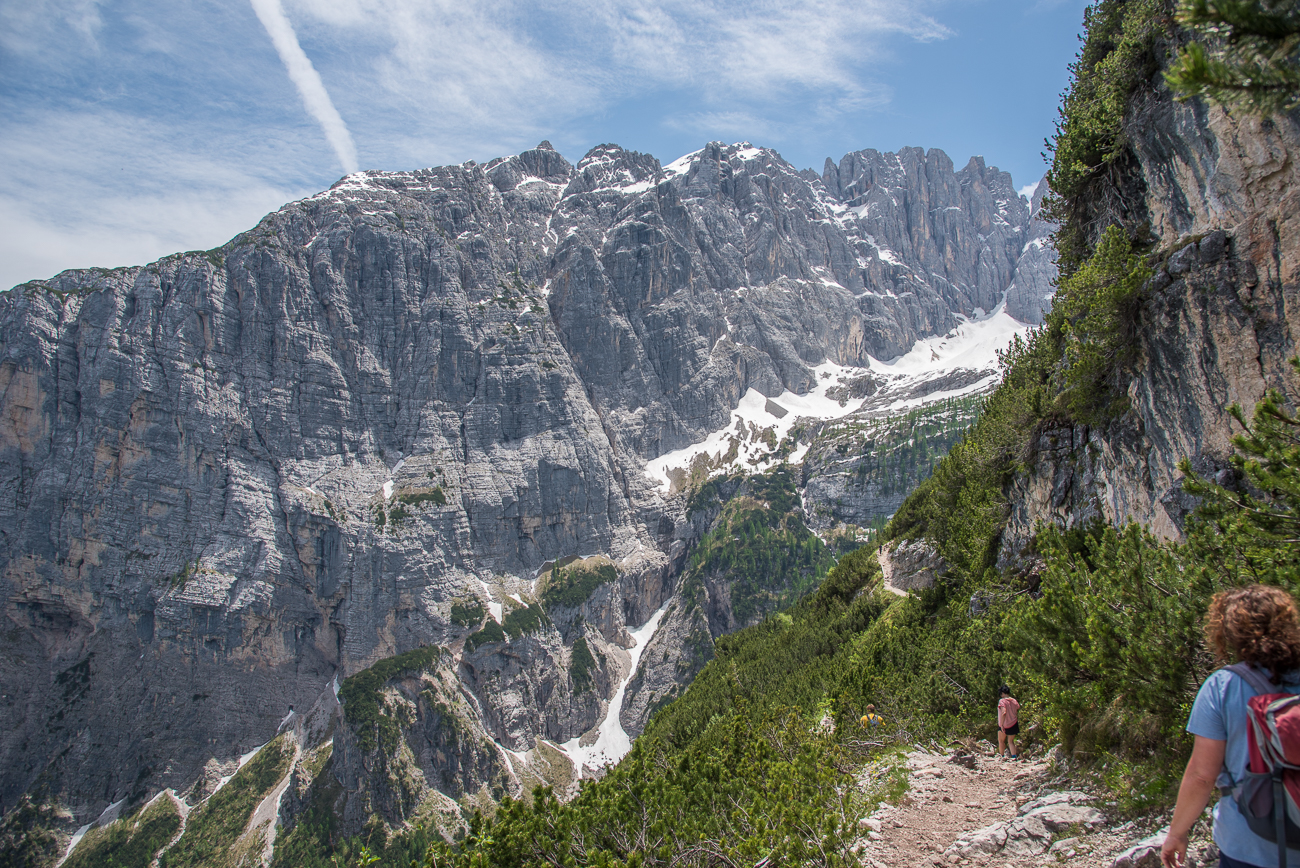 Nun geht es ein wenig bergab ...