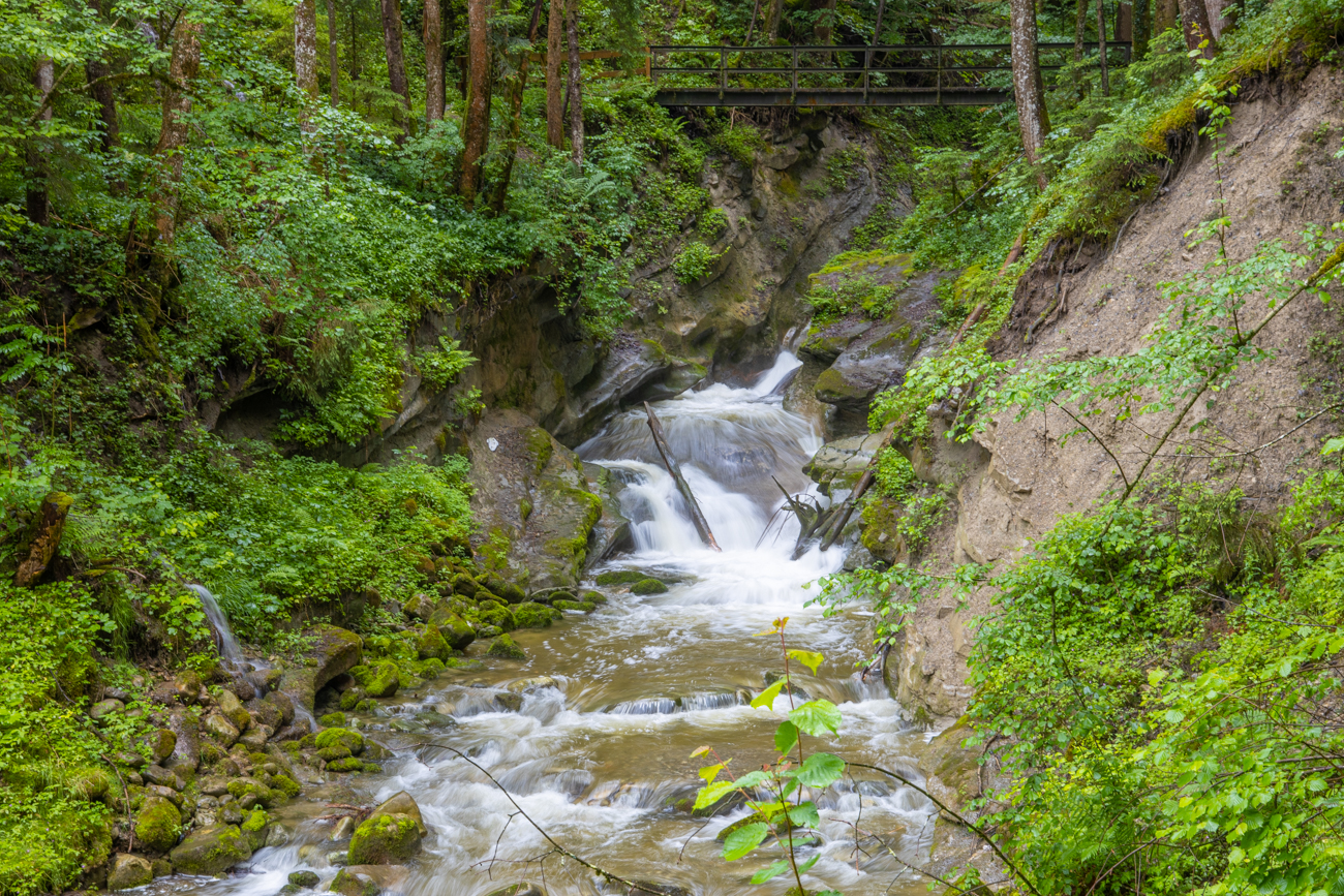 Br&uuml;cke &uuml;ber dem Auslauf der Klamm
