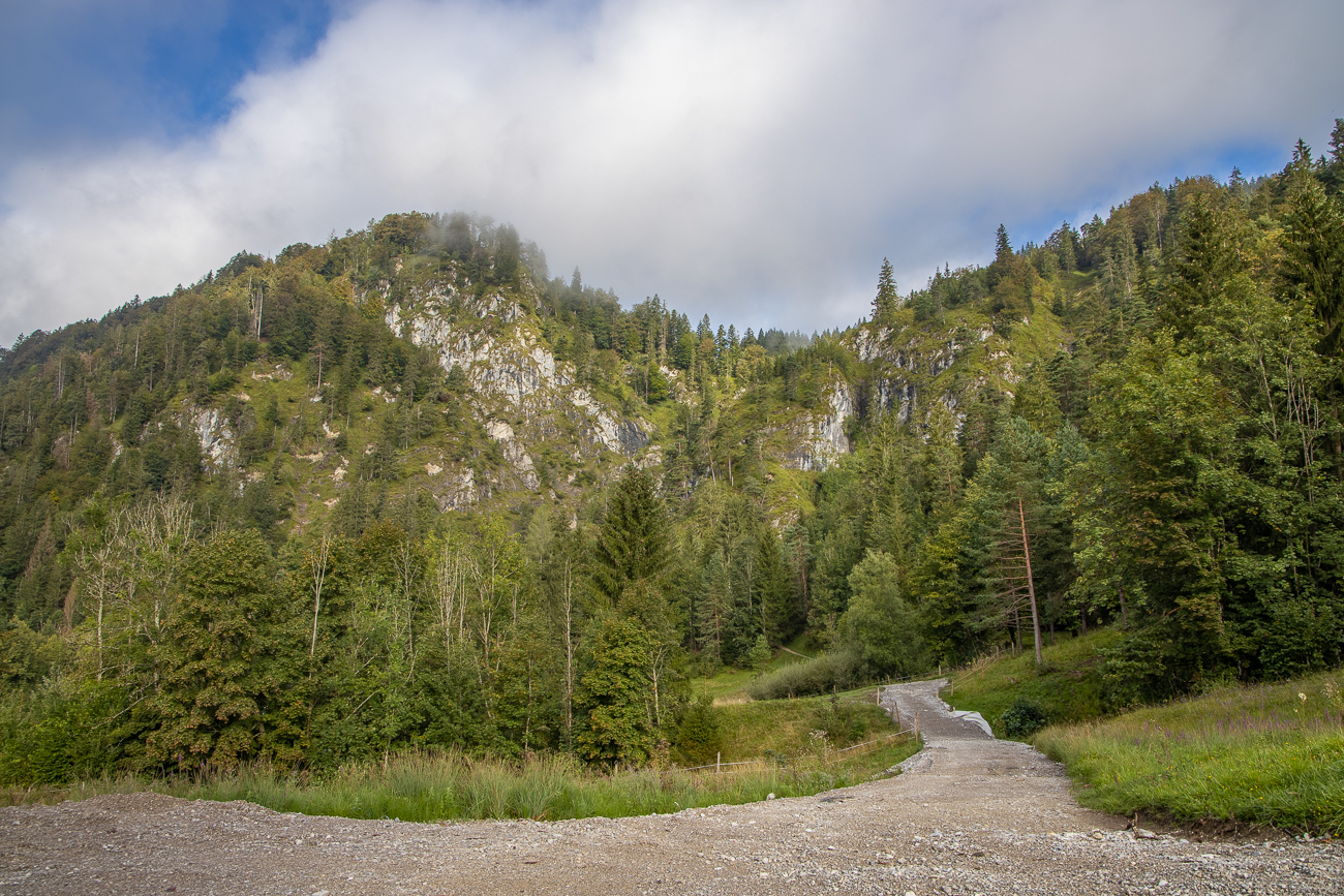 Aufstieg in die Berge