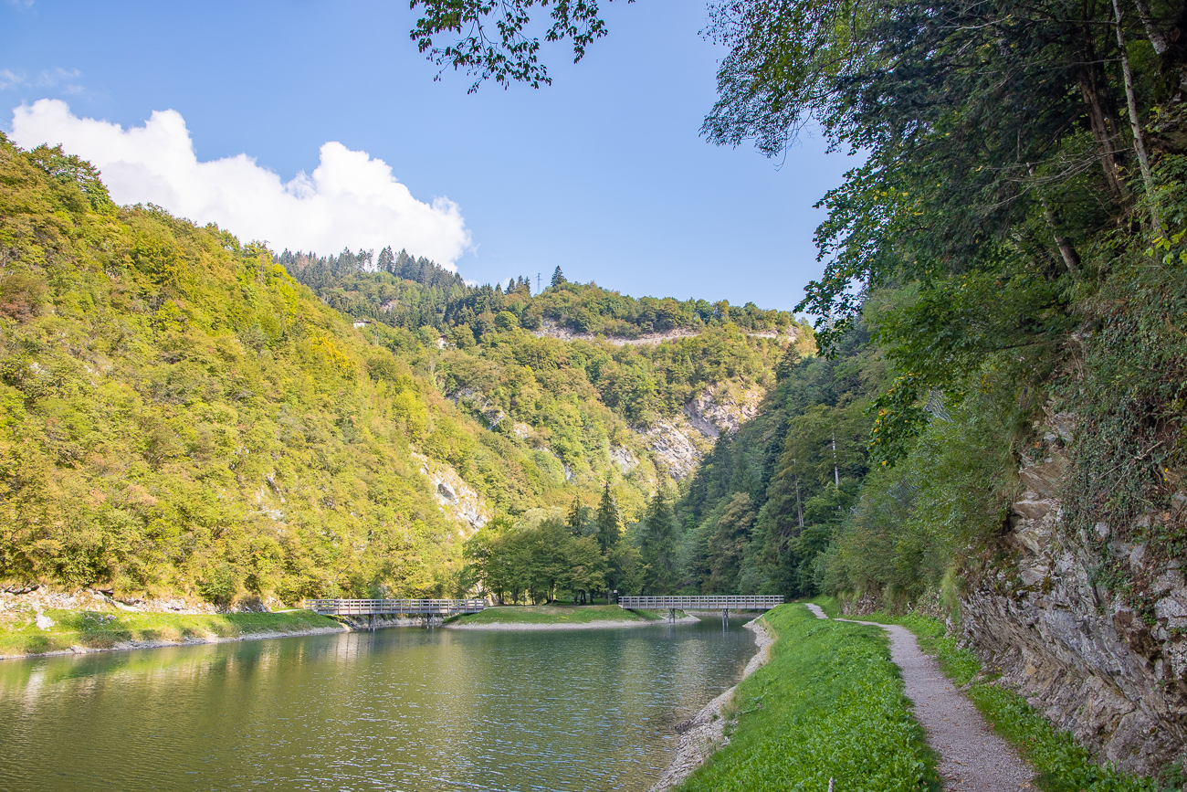Das nördliche Ende des Sees