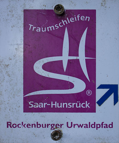 Kennzeichnung des Rockenburger Urwaldpfads