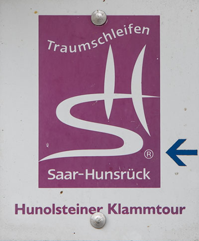 Kennzeichnung der Hunolsteiner Klammtour