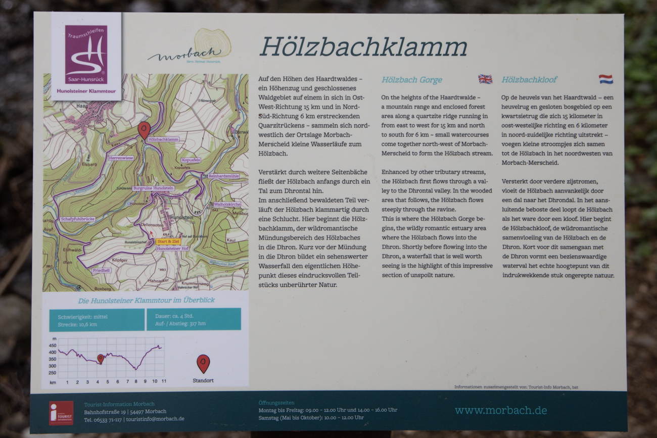 Infos zur Hölzbachklamm