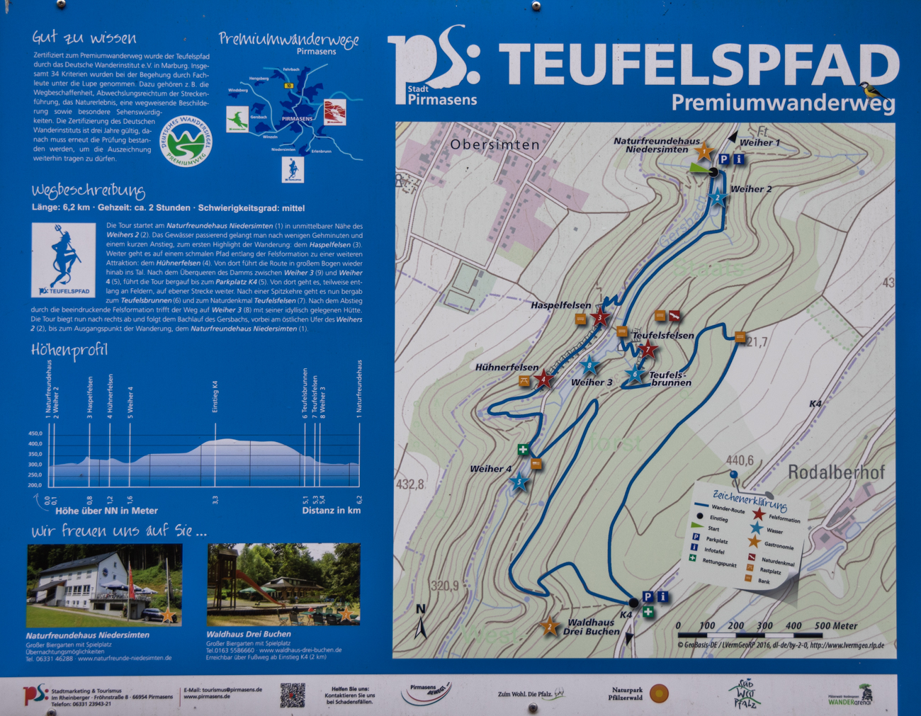 Heute wandern wir den Teufelspfad in der Pfalz