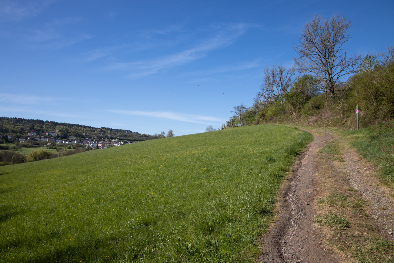 Wanderweg den Berg hinauf