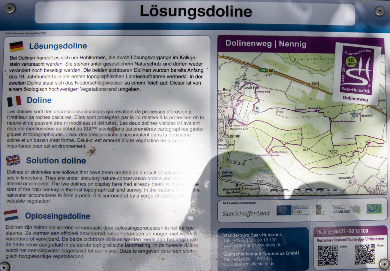 Infos zur L&ouml;sungsdoline