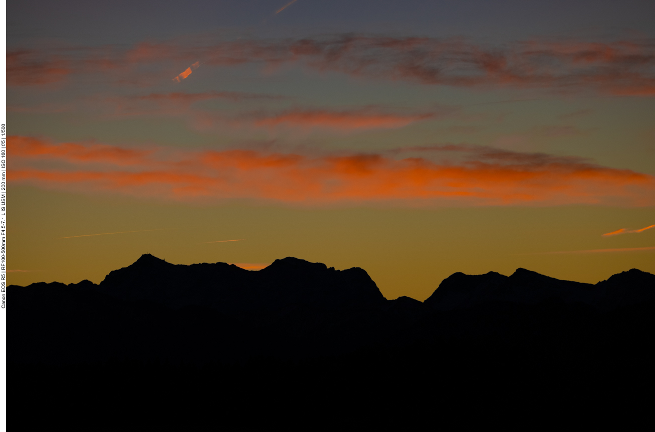 Wieder einmal der Morgenblick aus dem Fenster
