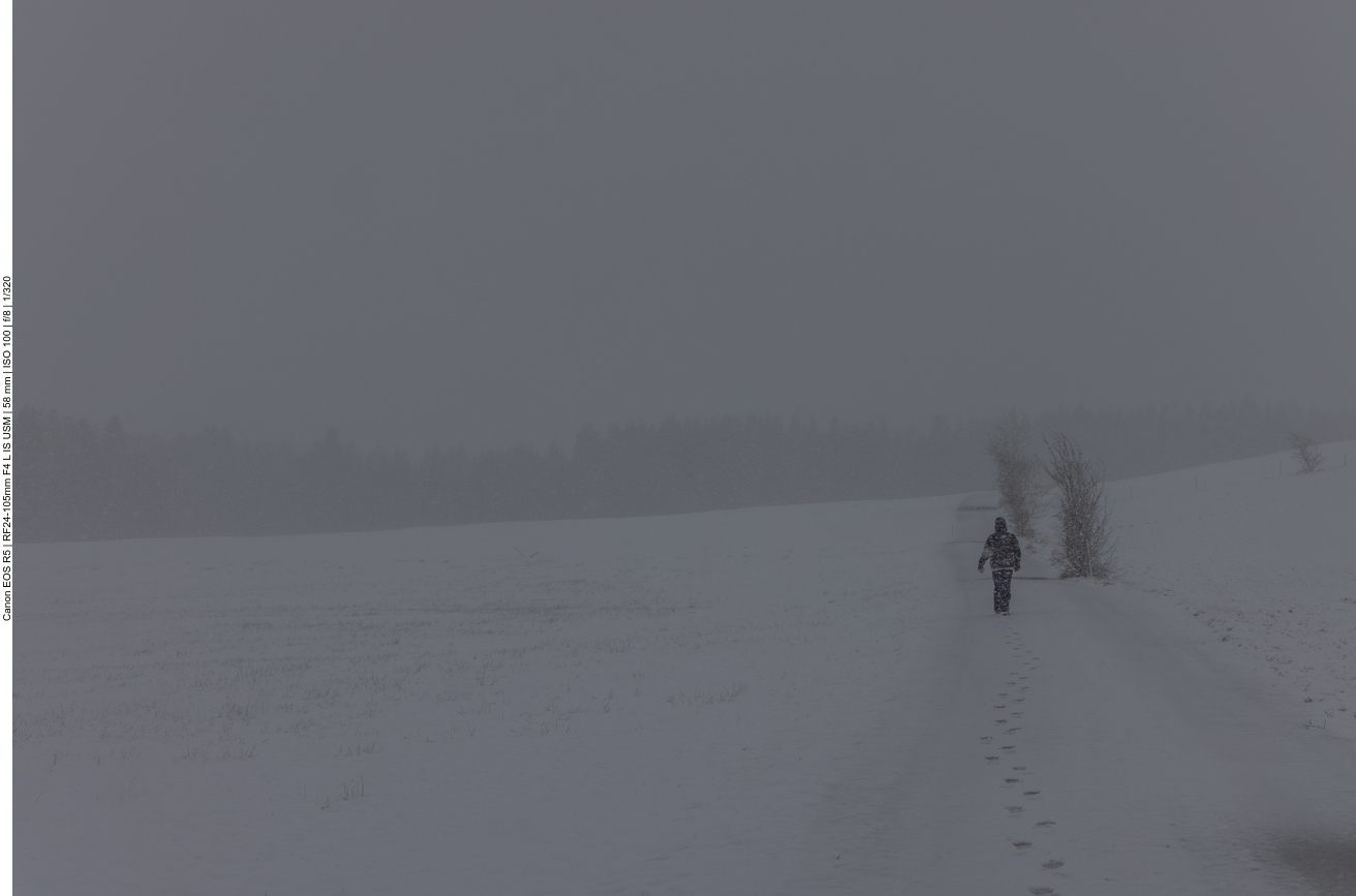 Dazu sind die Wege auch noch glatt