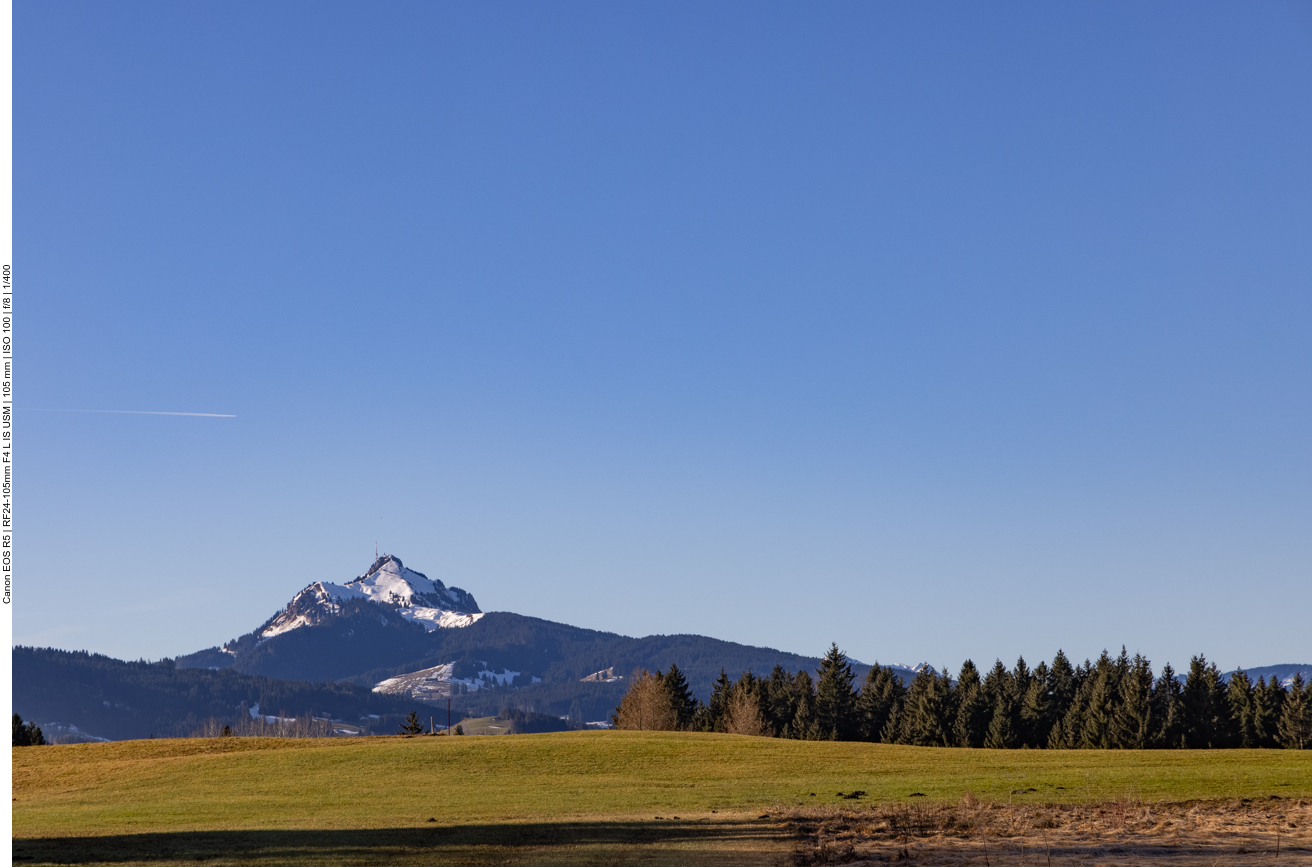 Trotz Tauwetter ist zumindest auf den Bergen Schnee zu finden