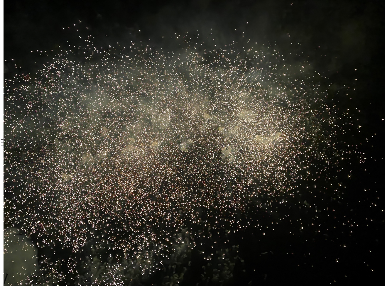 ... gibt es ein Feuerwerk ...