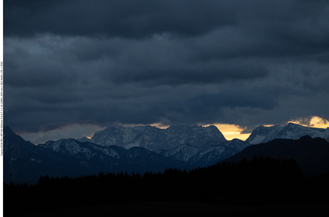 Heute Morgen gibt es dunkle Wolken