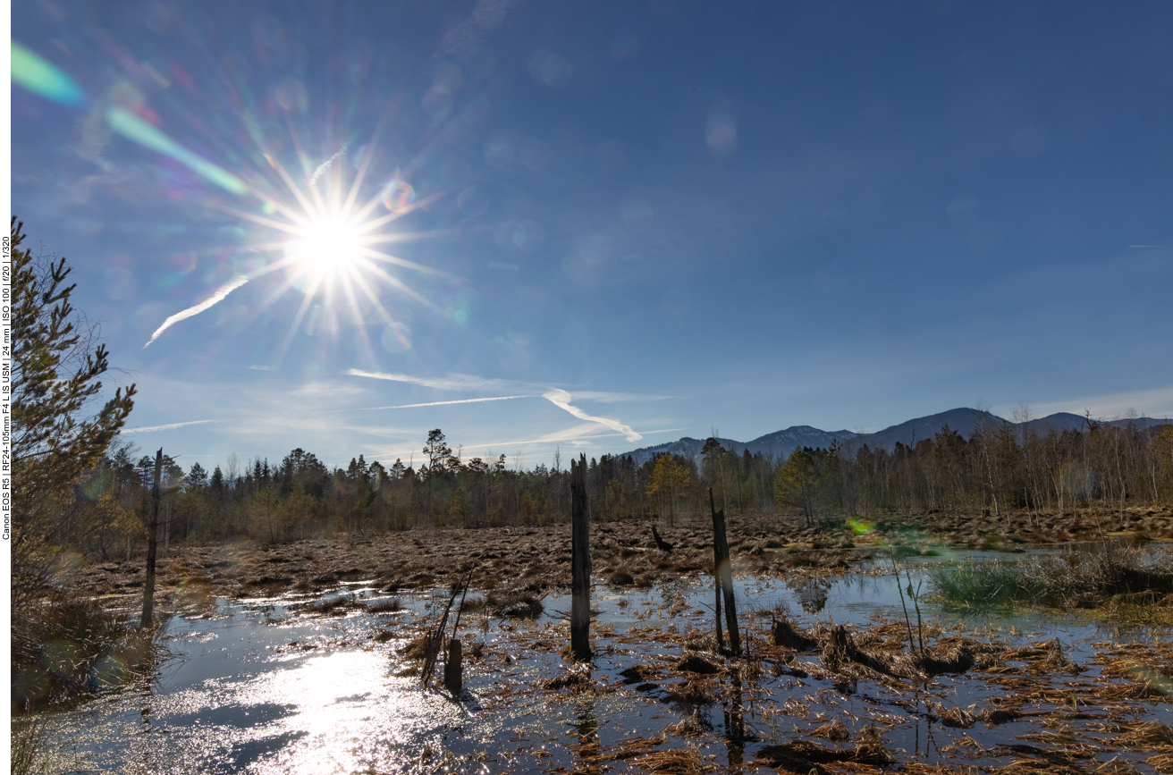 Die Sonne taut das Eis auf