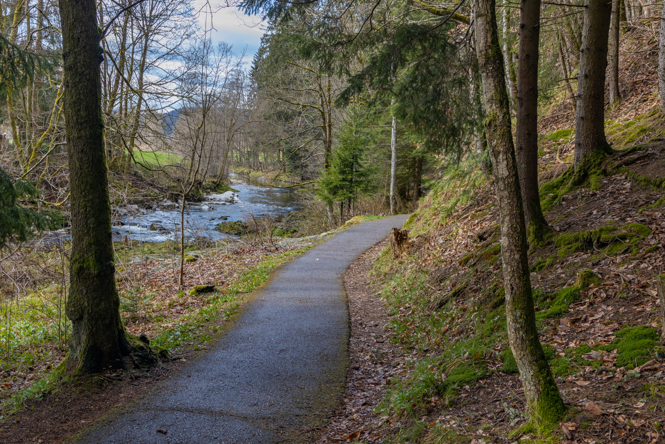 An der Murg entlang Richtung Baiersbronn
