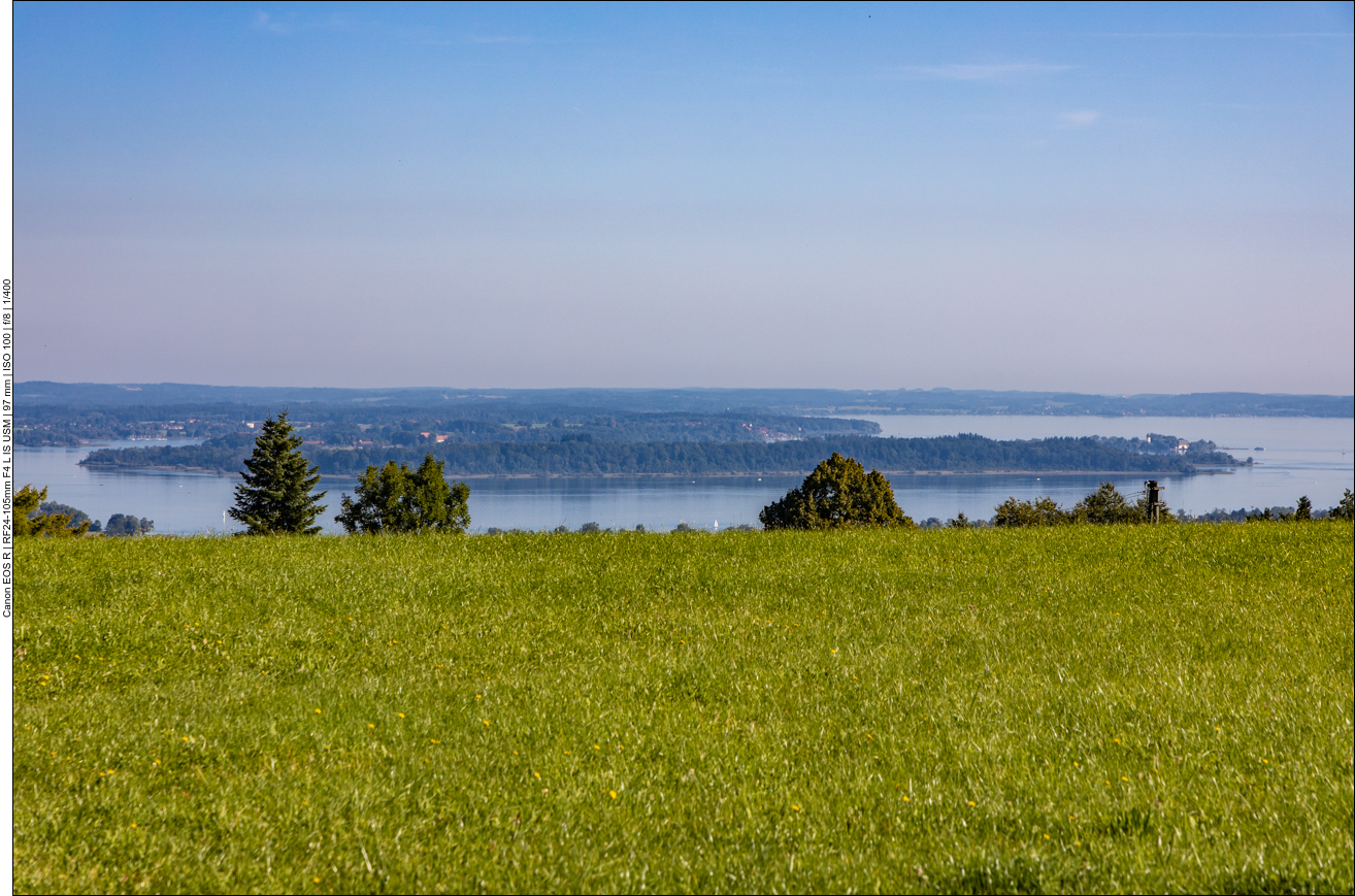 ... kann man auf den Chiemsee blicken