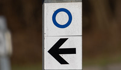 Kennzeichnung des Rundwegs Beinheim Est