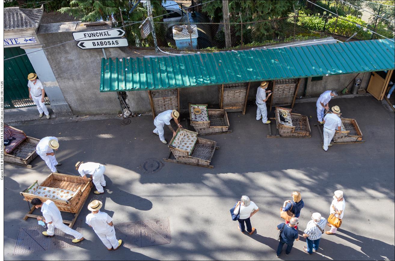 Startpunkt für die Korbschlittenfahrt