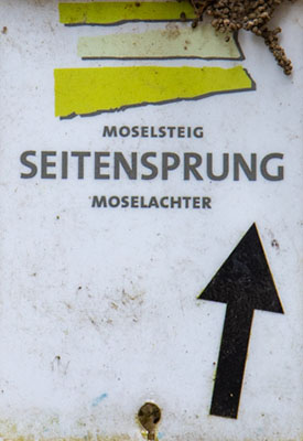 Kennzeichnung des Premiumwanderwegs "Moselachter"