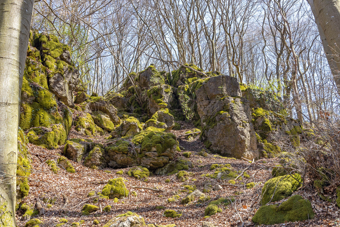 Aufgetürmte Felsen