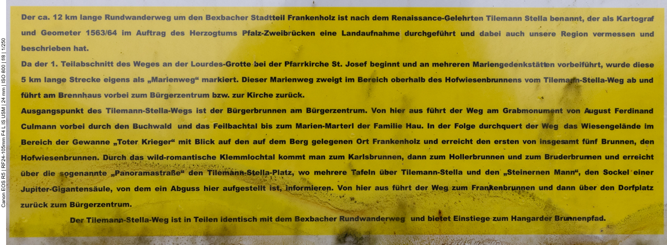 Infos zum Wanderweg
