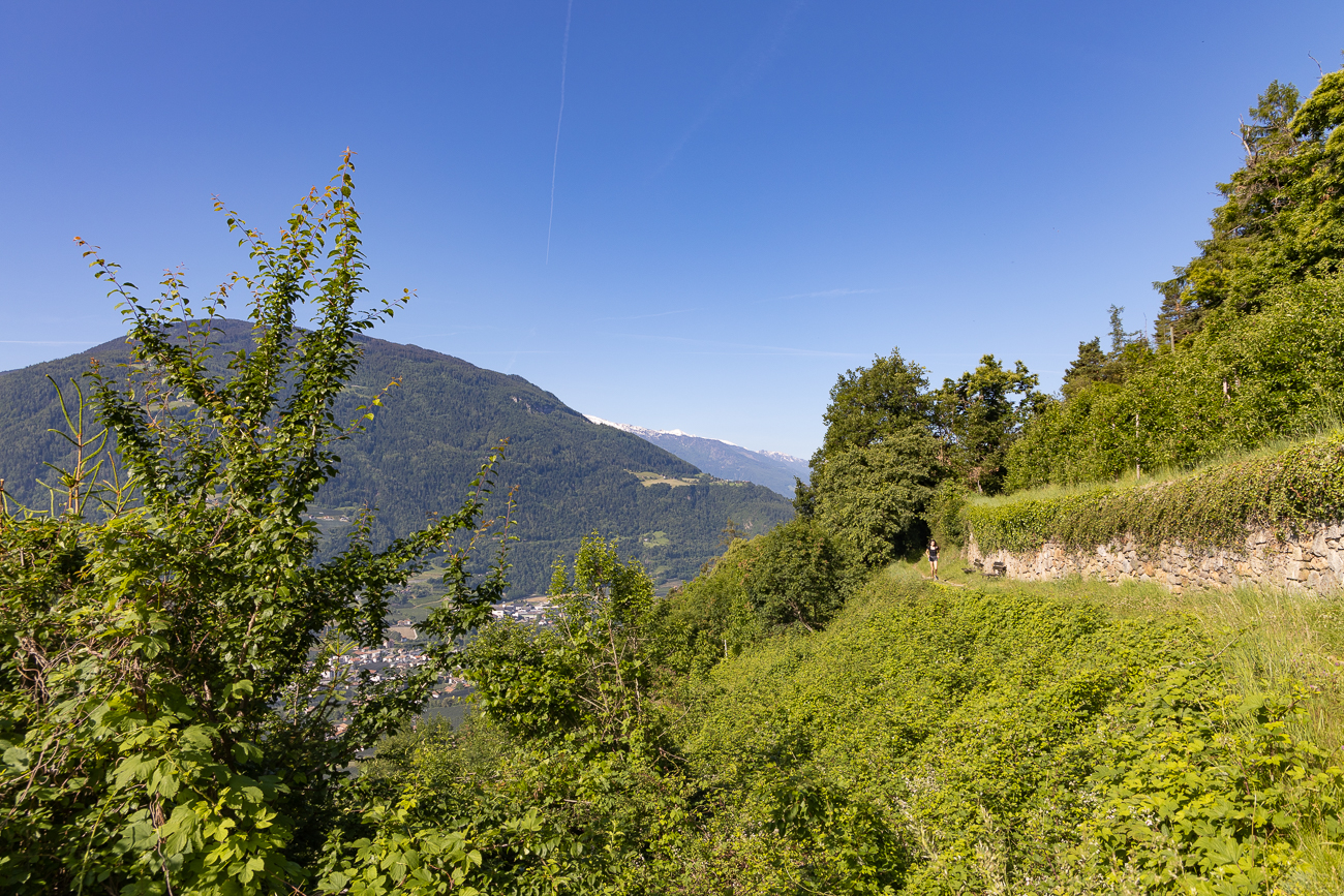 ... führt uns am Berg entlang