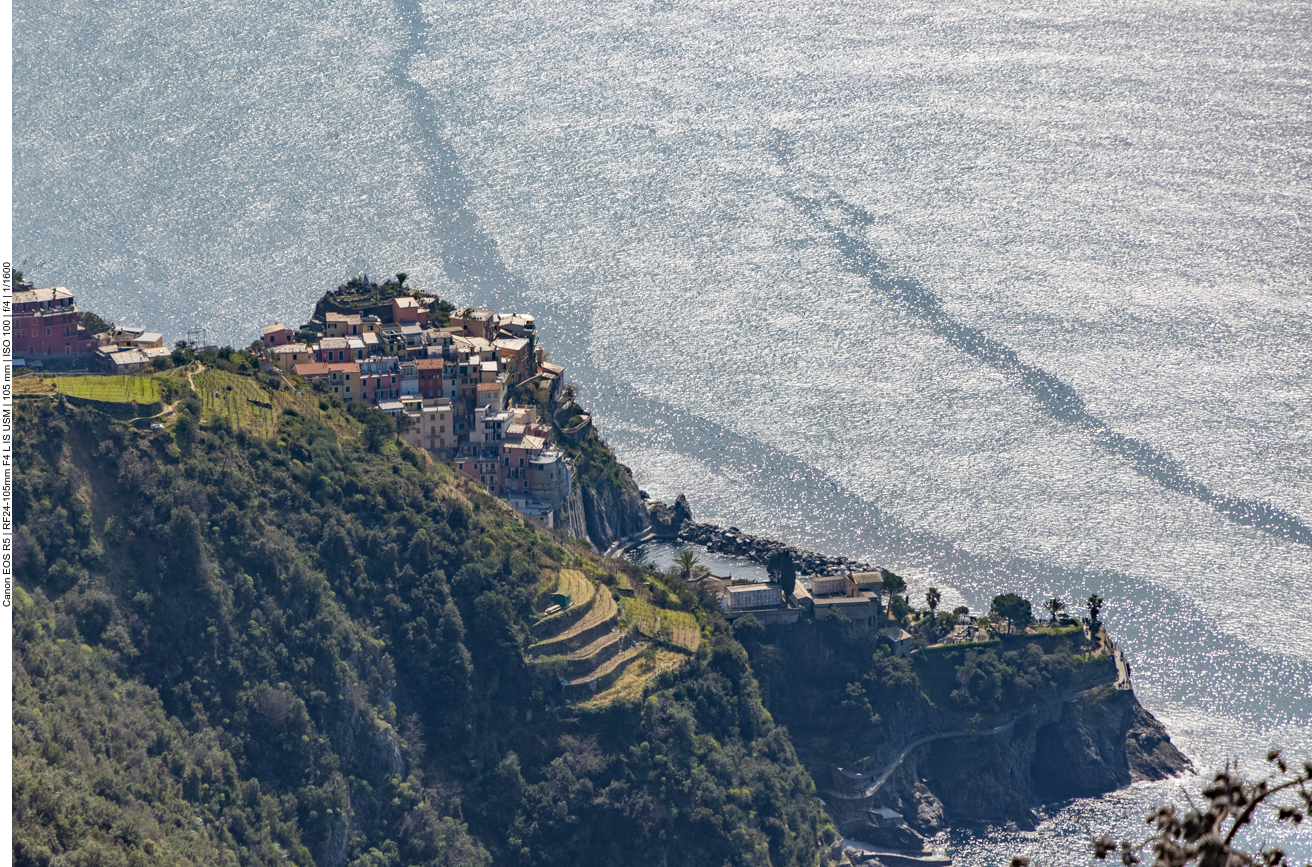 Ein allerletzter Blick zurück auf Manarola