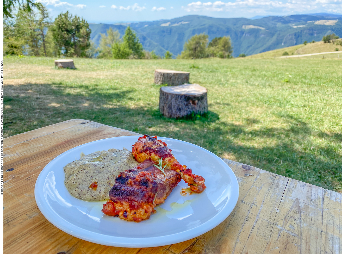 Zweiter Gang mit Fleisch