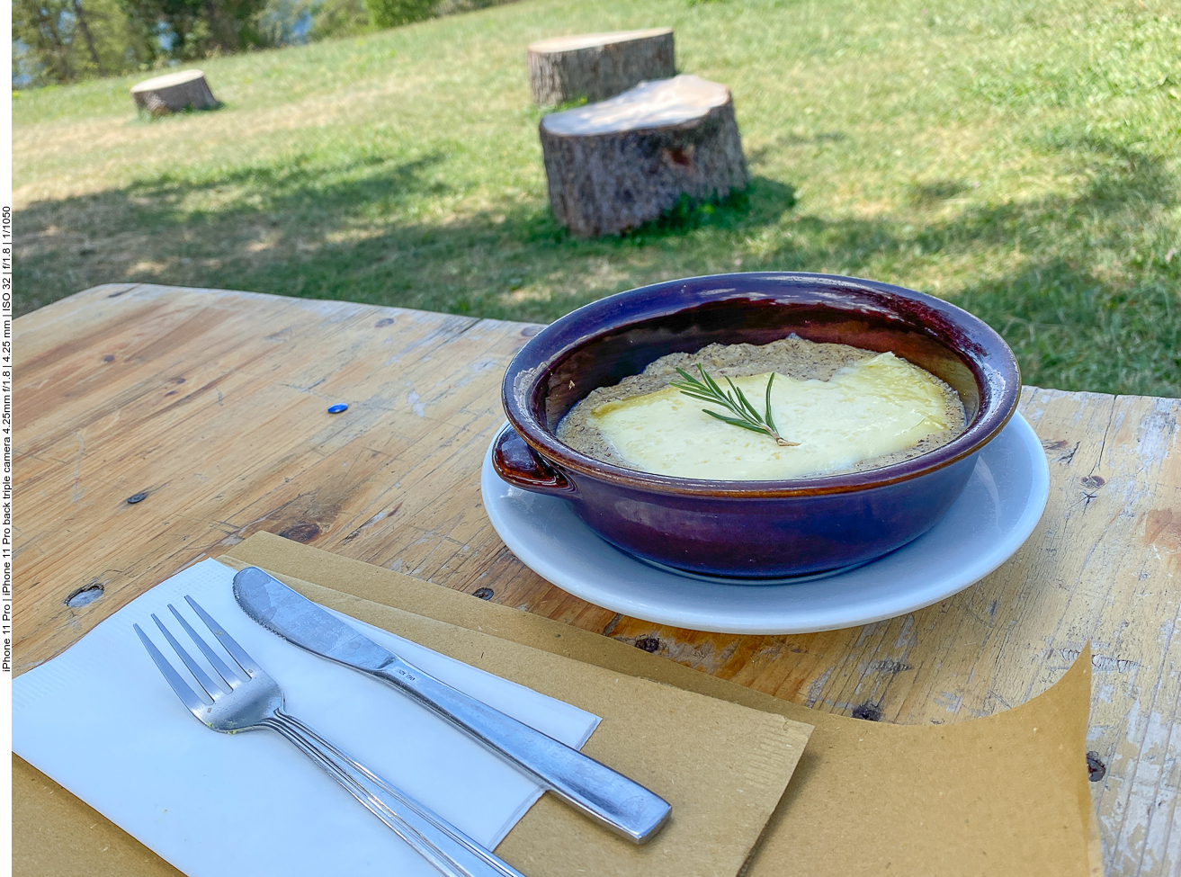 Zweiter Gang mit Käse