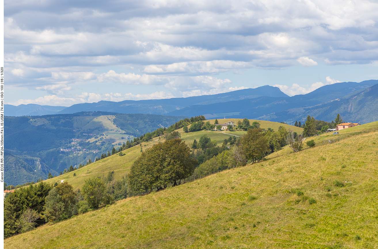 Blick zurück zum höchsten Punkt