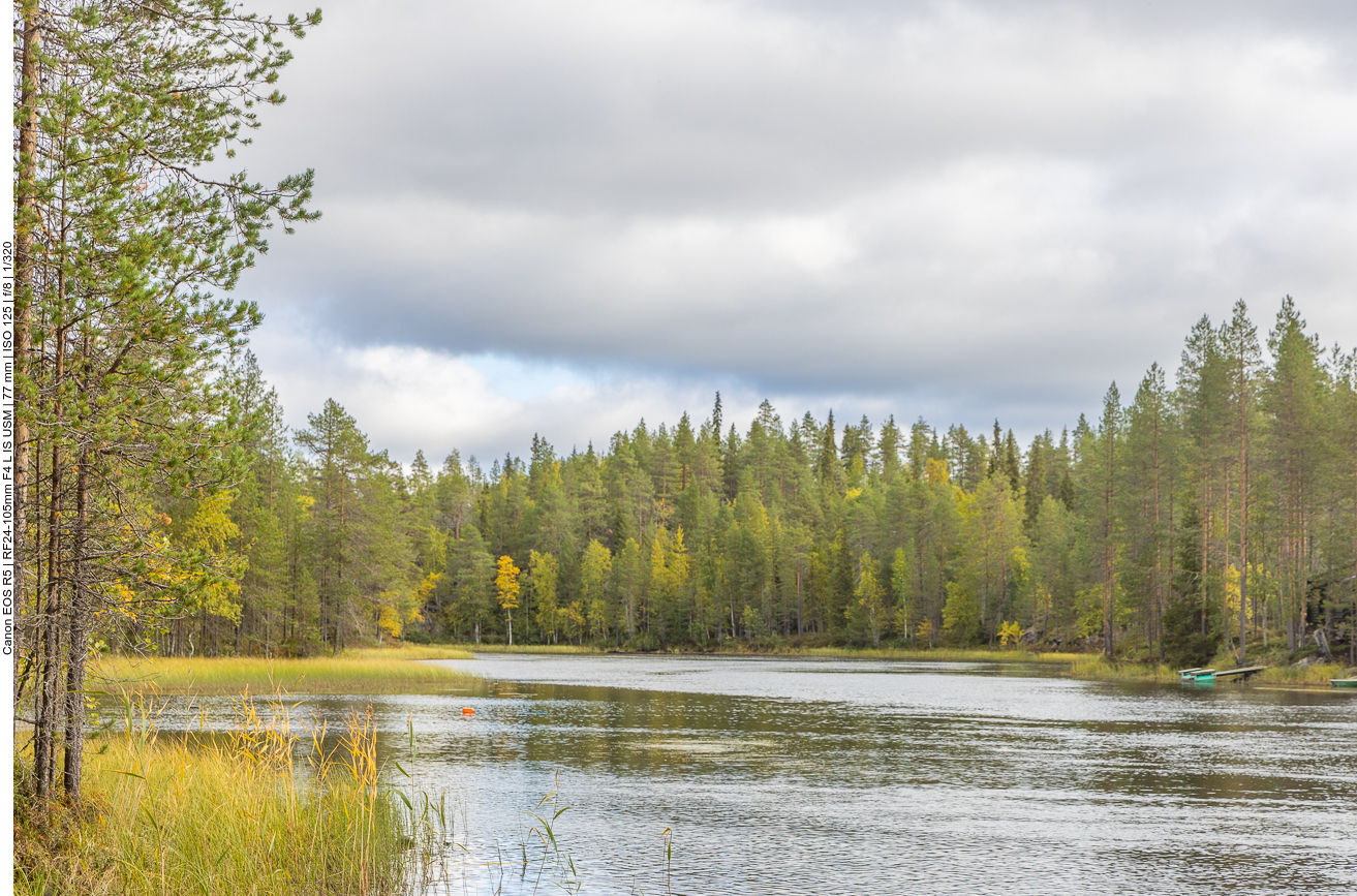 ... auf den angrenzenden See