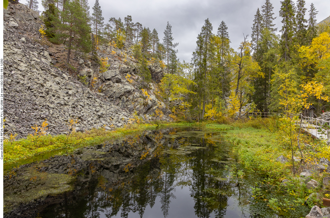 Einer von mehreren Teichen am Talgrund