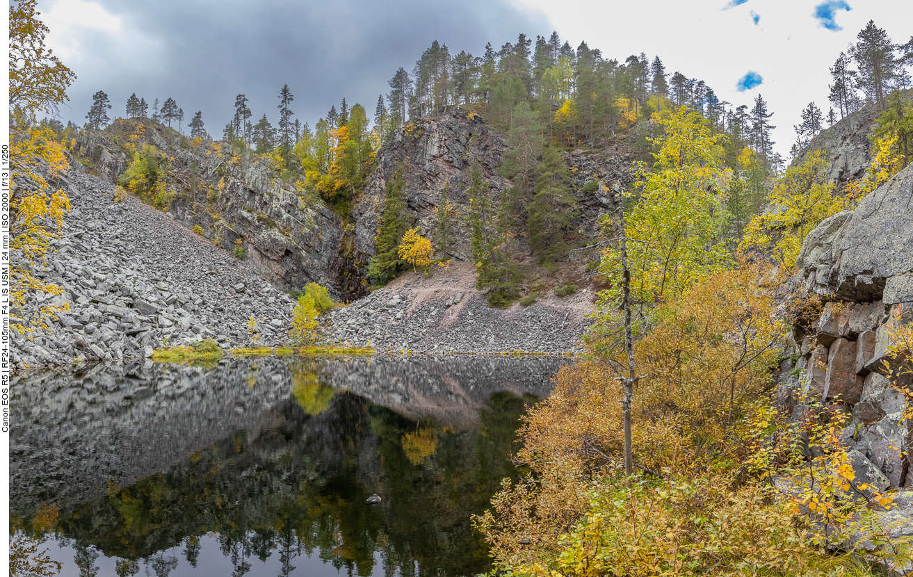 Ohne die farbigen Bäume wäre es wohl ziemlich trist