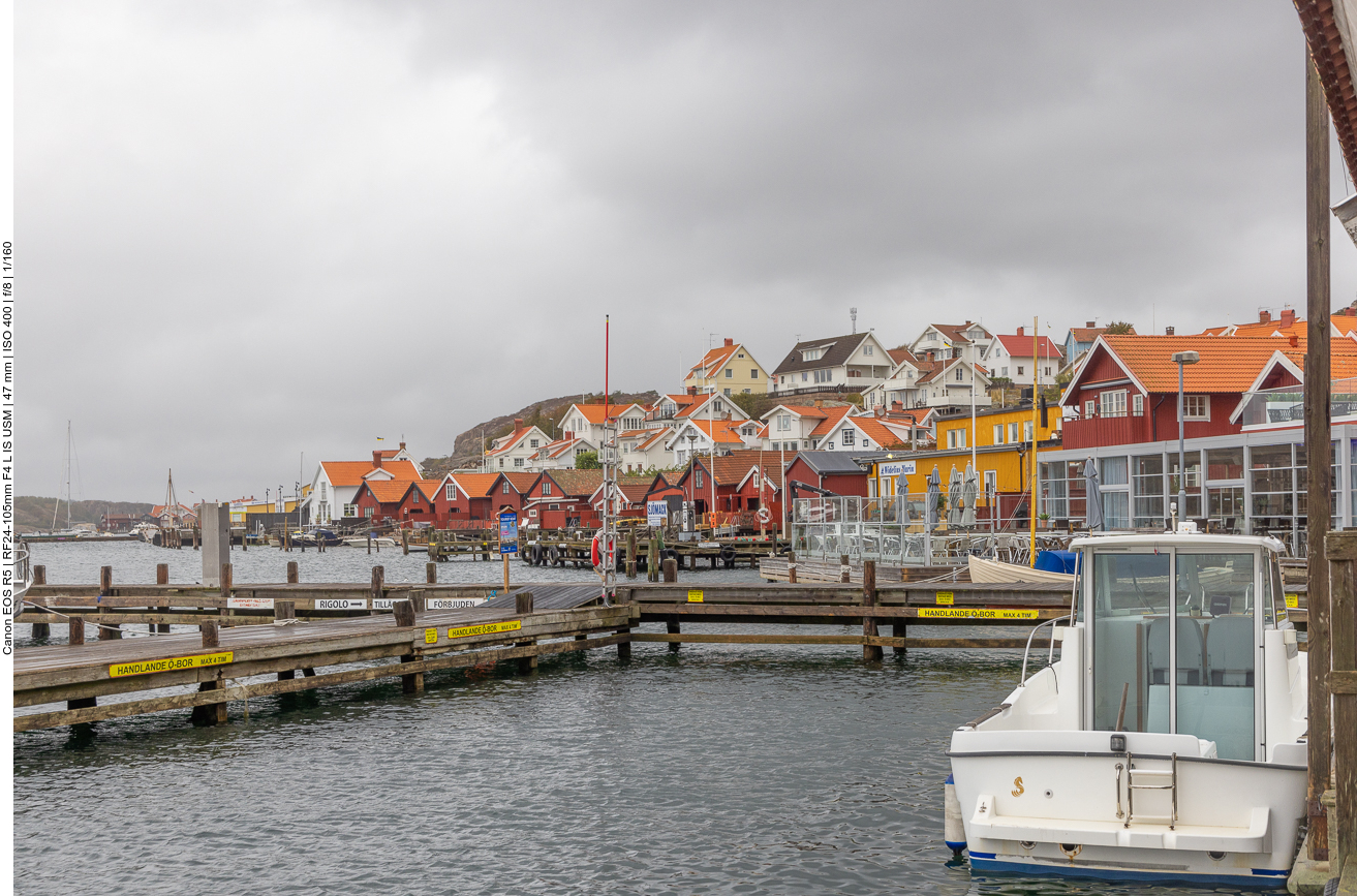 Der Hafen von FjällbackaPilze