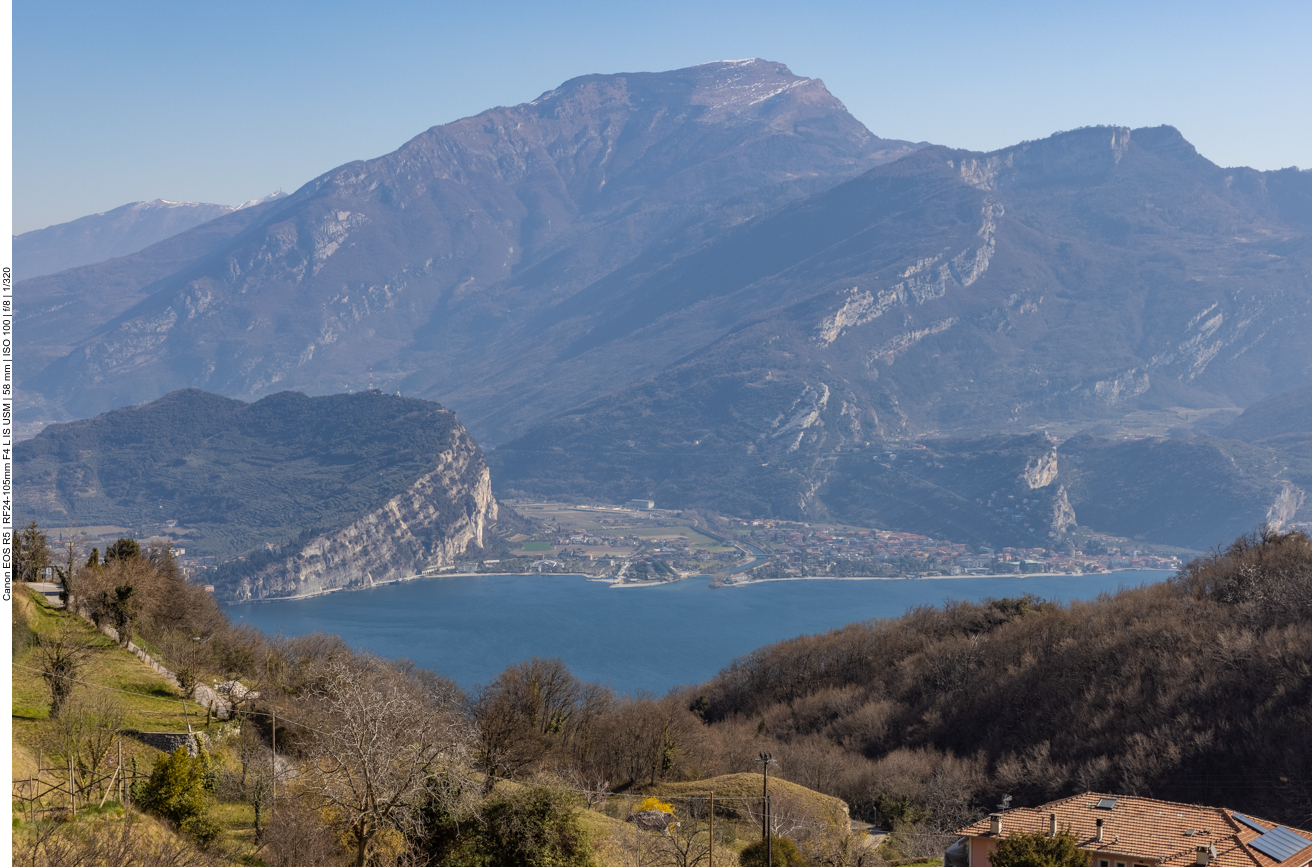 Wir starten die Wanderung in Pregasina, hoch &uuml;ber dem Gardasee