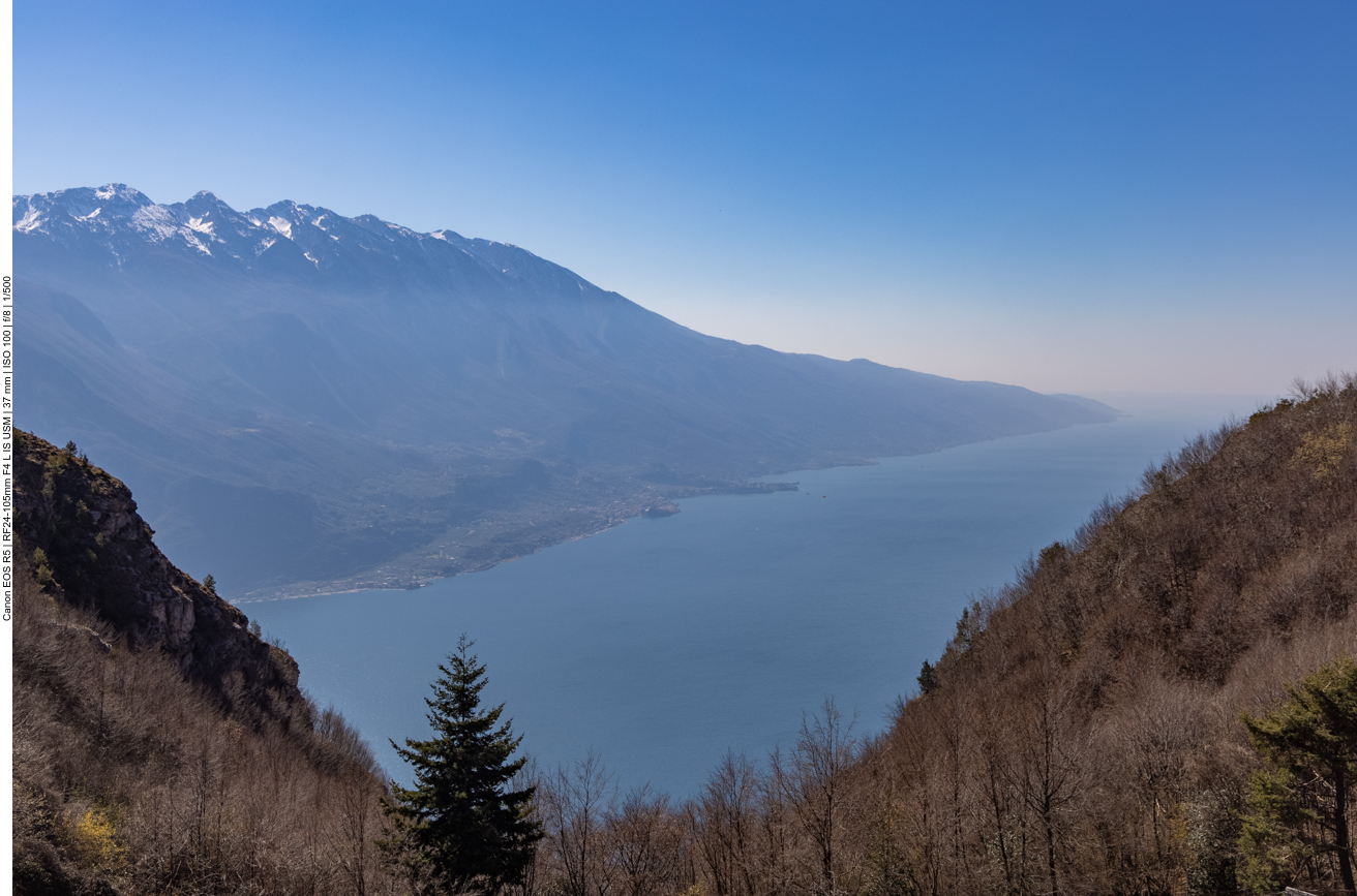 Blick auf den Gardasee und das andere Ufer