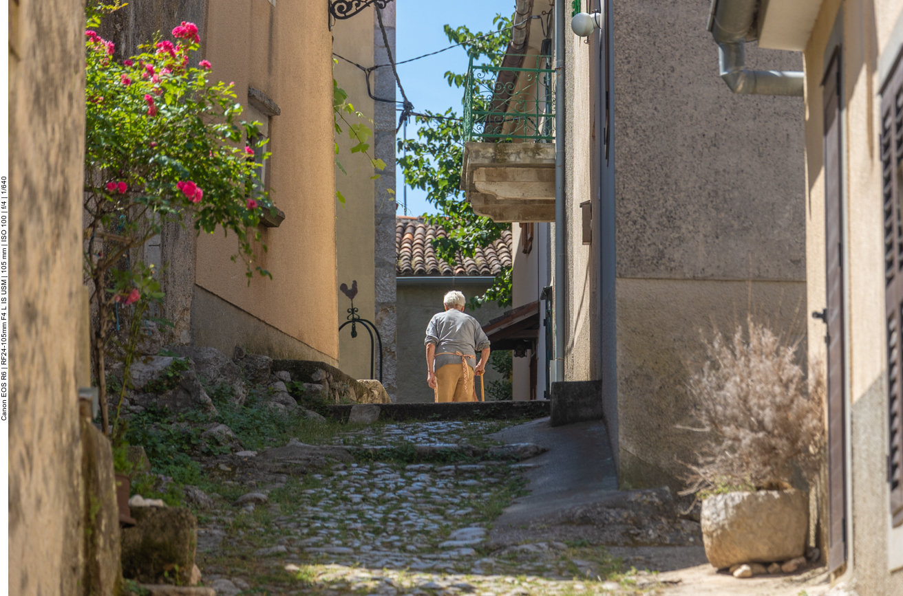 Nur noch wenige alte Menschen wohnen in Beli