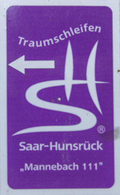 Kennzeichnung der Traumschleife Mannebach 111 