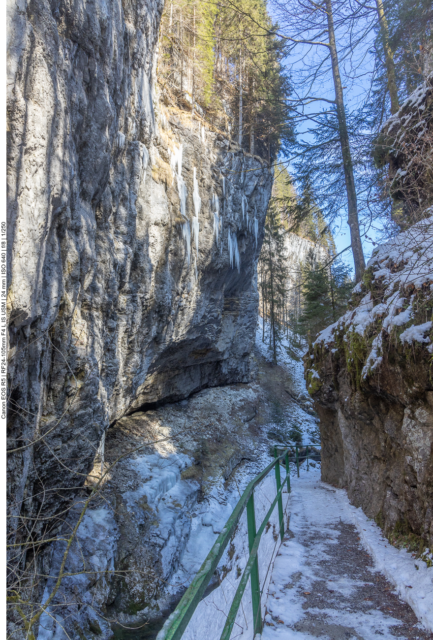 ... bevor wir in die Klamm zur&uuml;ck laufen 
