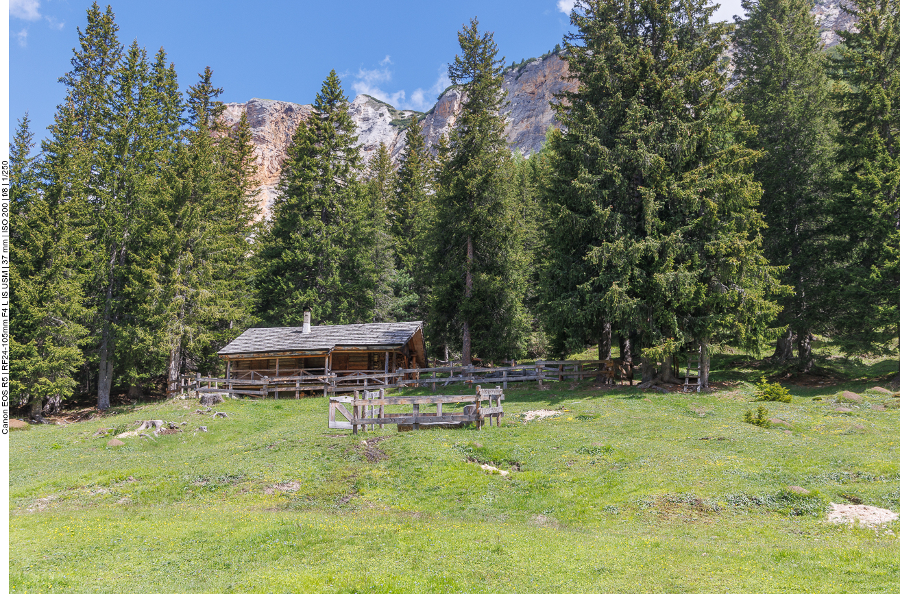 Einsame Hütte mit Murmeltieren (die wir leider nicht ablichten konnten) 