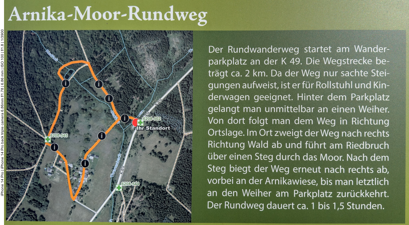 Infos zum Arnika-Moor-Rundweg 