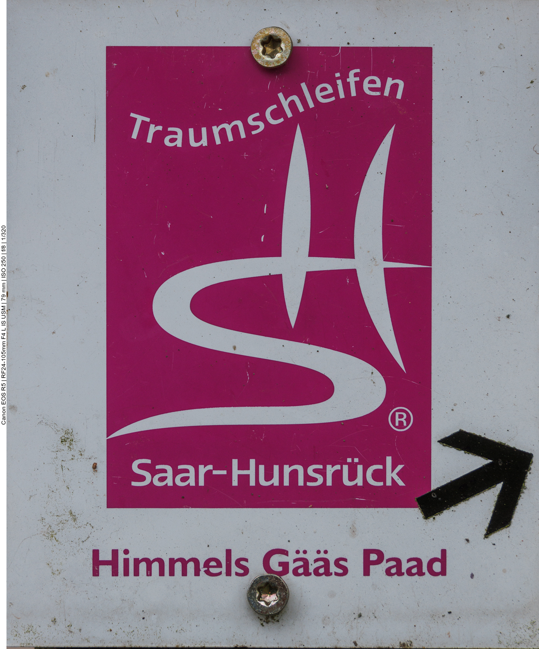 Kennzeichnung der Traumschleife "Himmels-Gääß-Paad" 