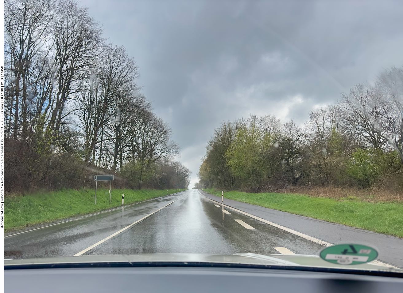 Rückfahrt im Regen :-( 