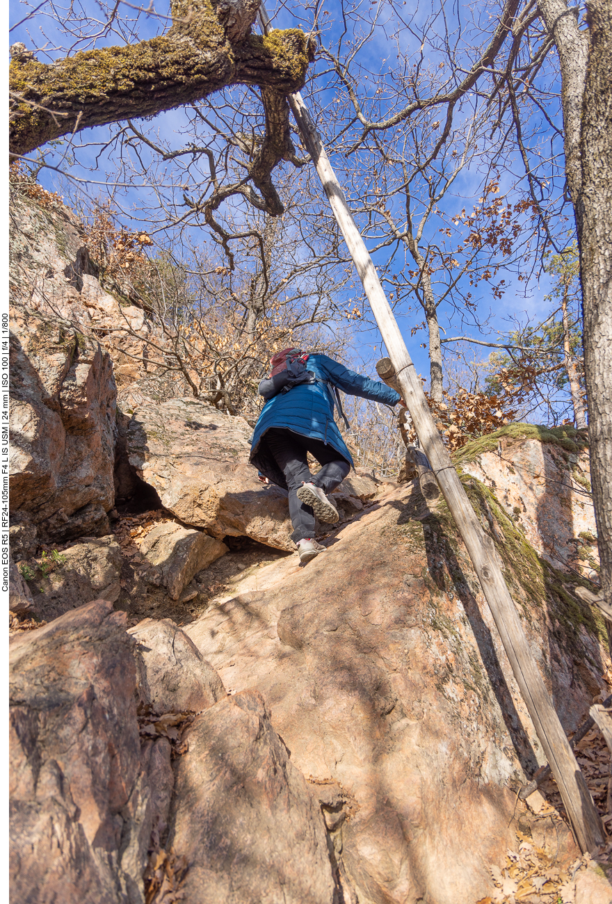 ... und nun steil berauf