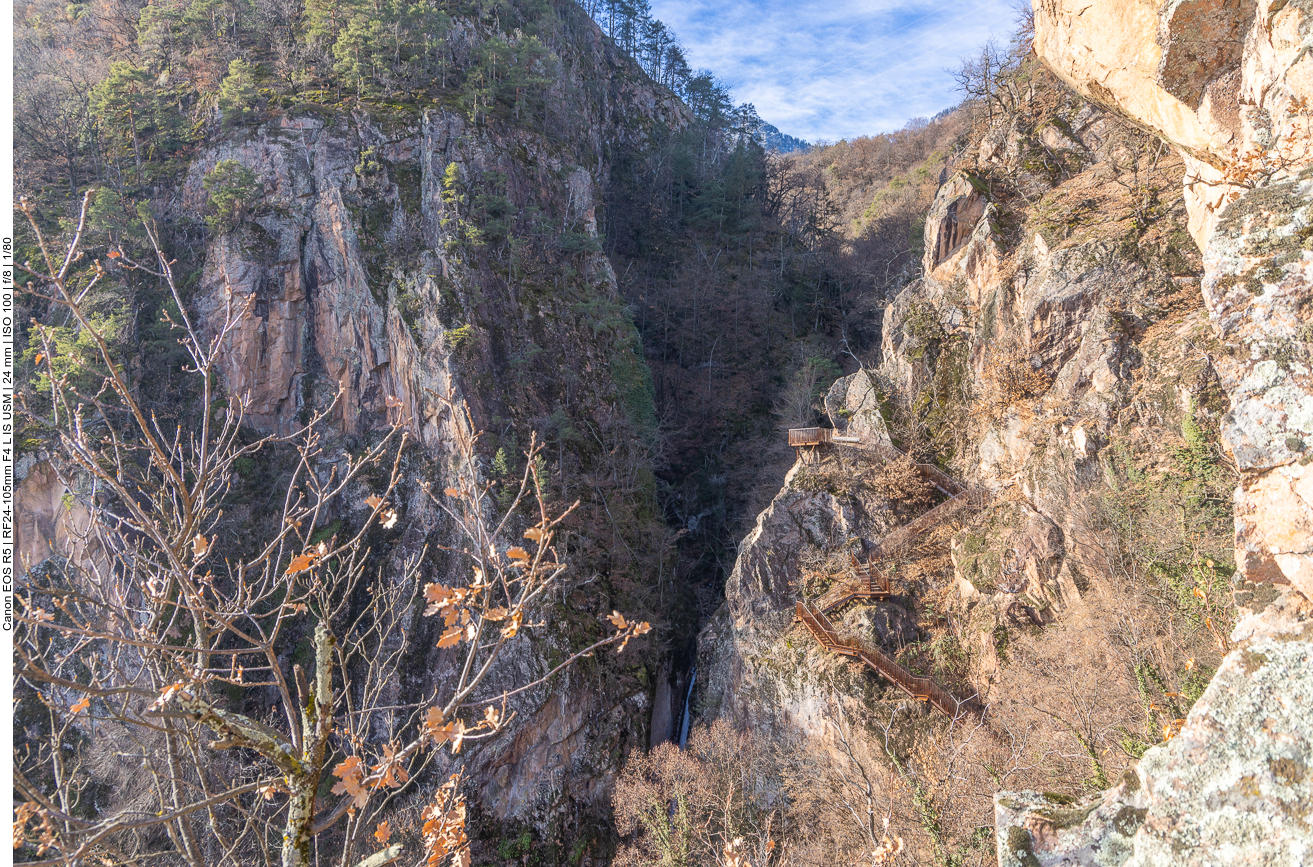 Blick zurück in die Klamm
